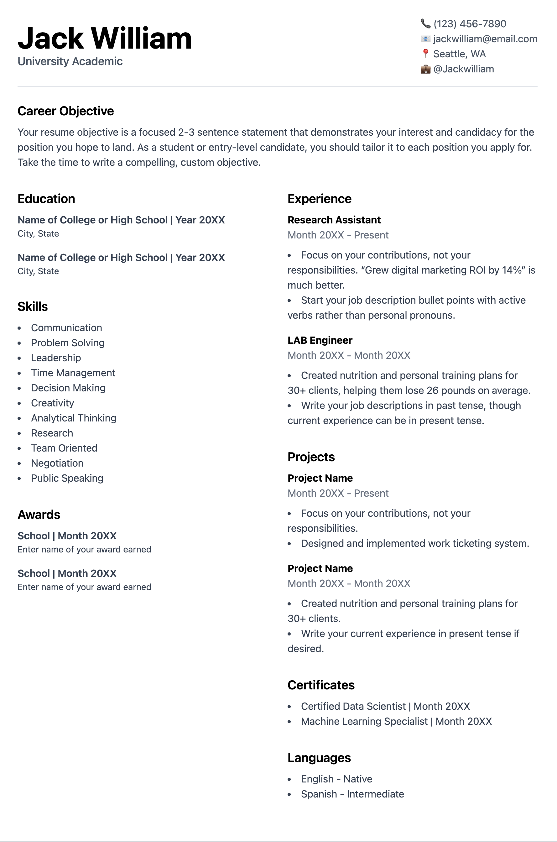 Resume8